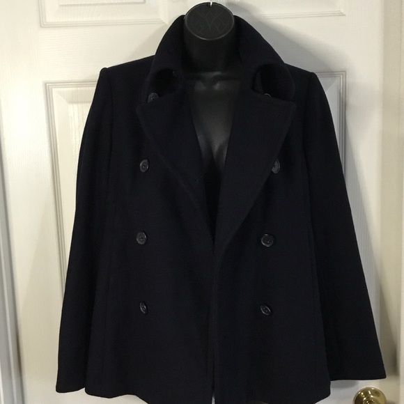 J. Crew black wool peacoat, size small. - Picture 10 of 12